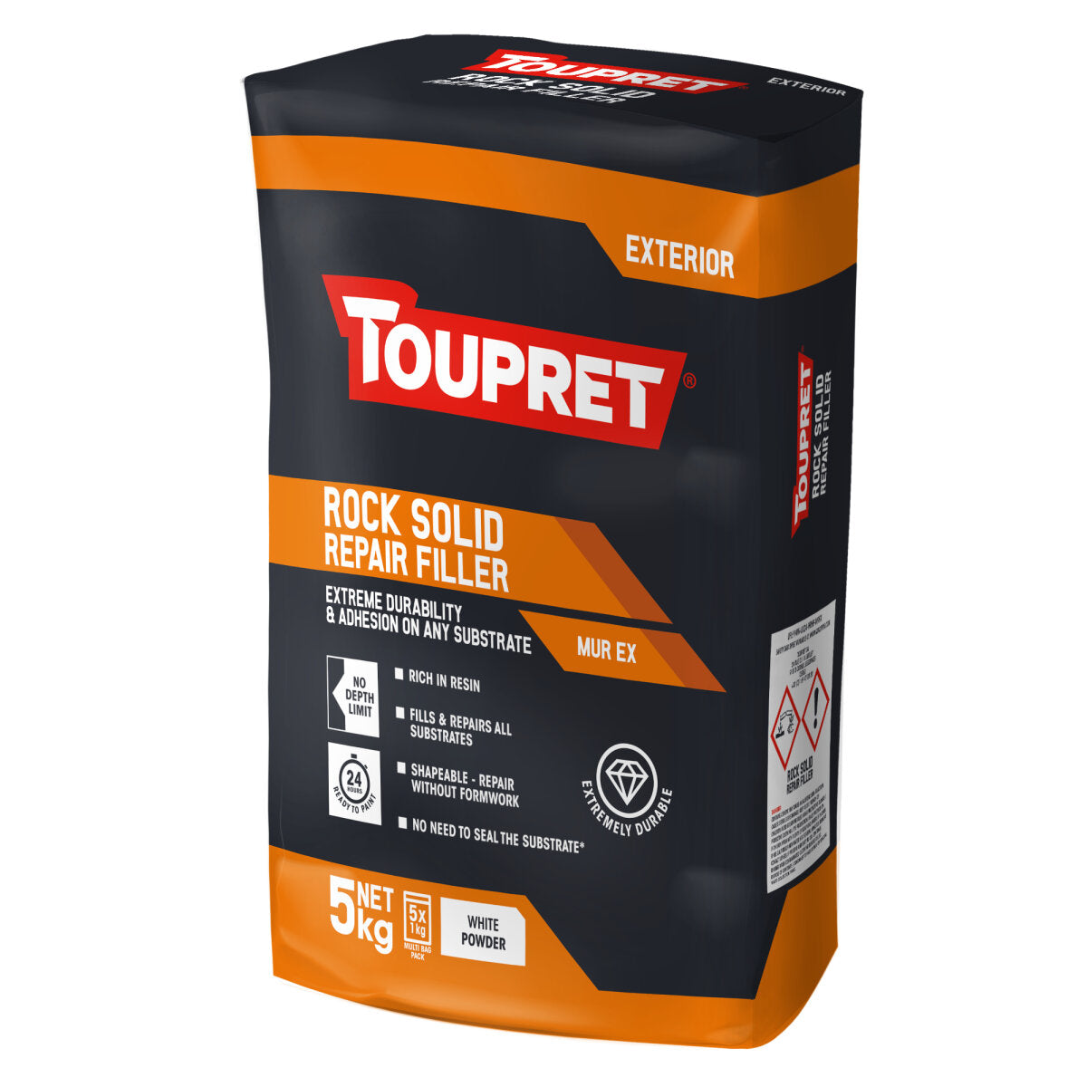 Toupret Rock Solid Repair Filler (Murex) 5x 1kg bag in bag
