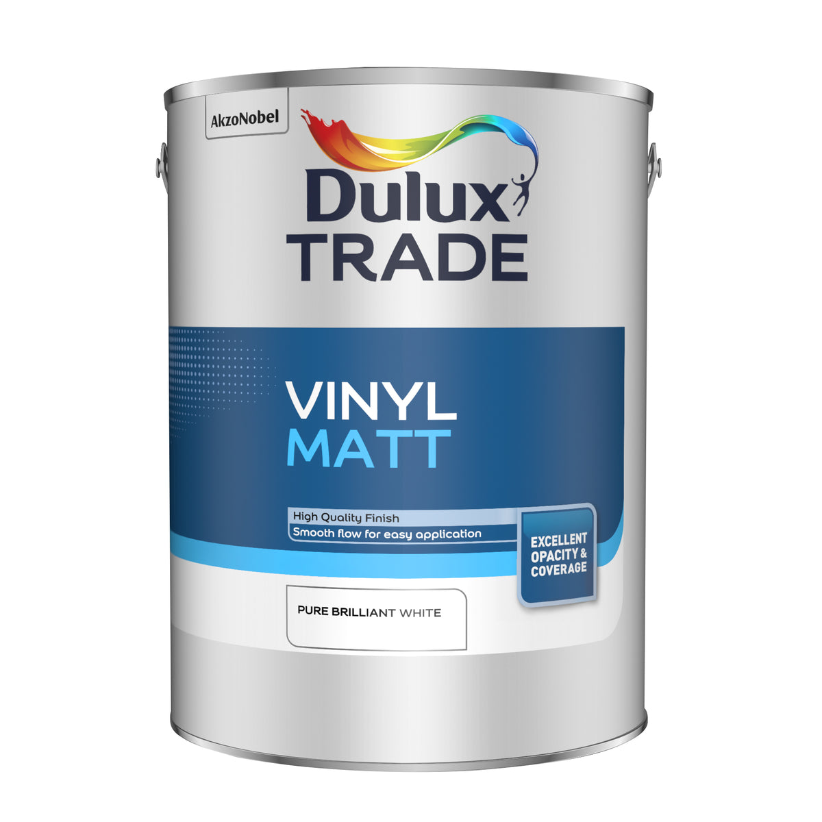 Dulux Trade Vinyl Matt Pure Brilliant White 5L