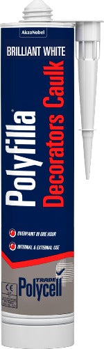 Polycell Trade Polyfilla Decorators Caulk Brilliant White 290ml