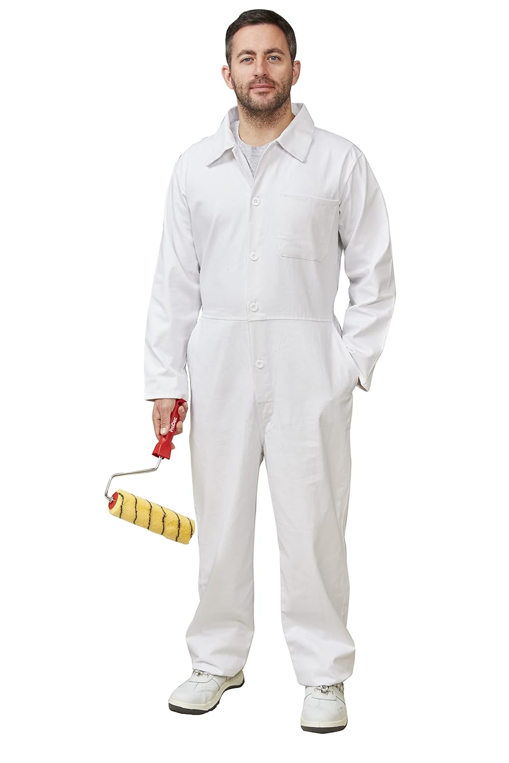 ProDec 44" White Cotton Drill Boilersuit