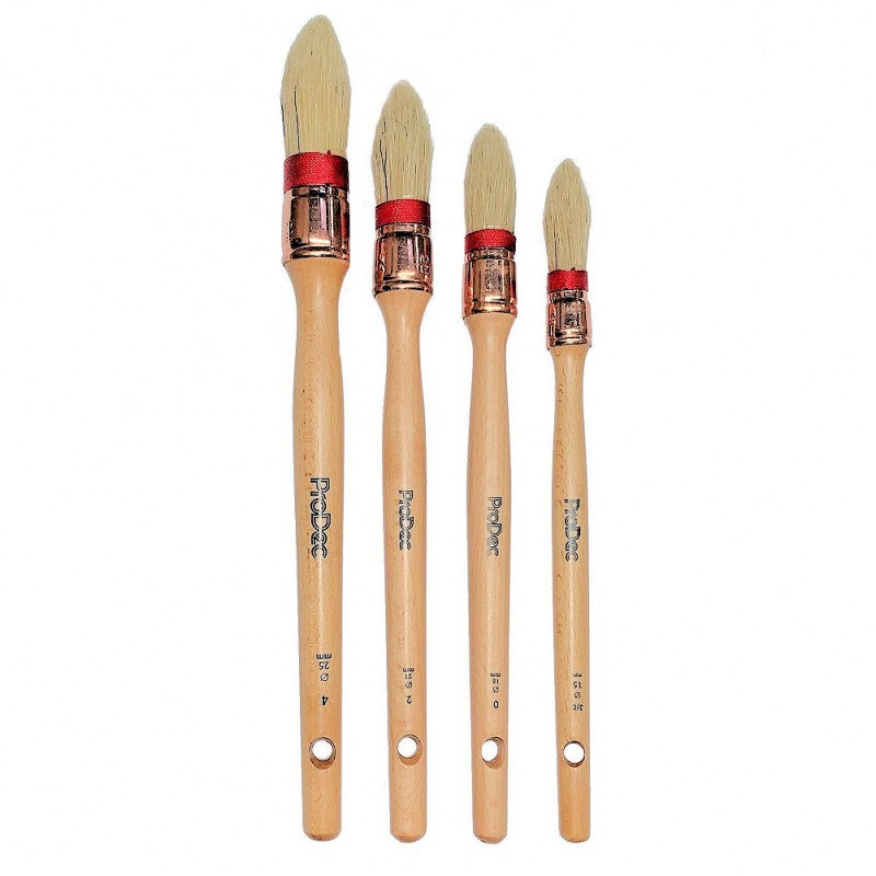 ProDec 4PC Windsor Pure Bristle Sash Brush Set