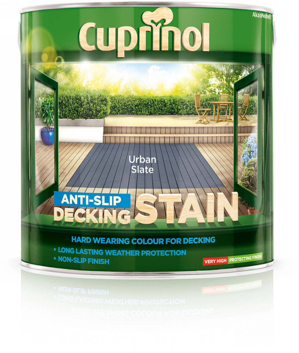 Cuprinol Anti-Slip Decking Stain Urban Slate 2.5L