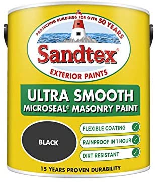 Sandtex Ultra Smooth Masonry Black 2.5L