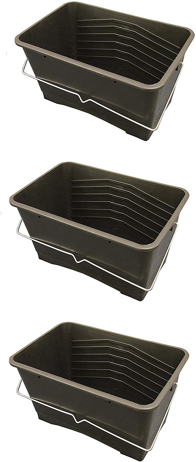 Heavy Duty Plastic Paint Scuttle (Pack of 3)