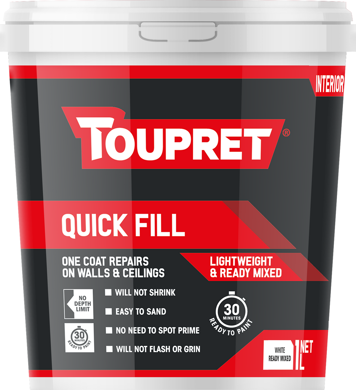 Toupret Quick Fill (Lightweight & Ready Mixed) 1L