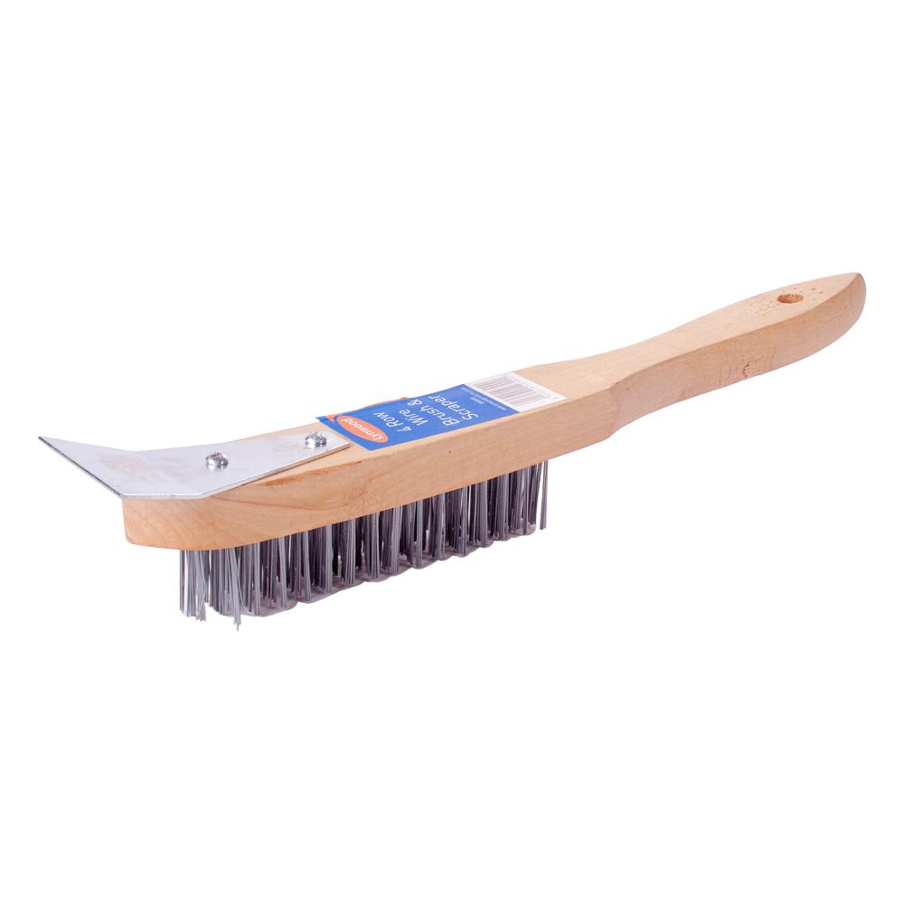 LYNWOOD 4 ROW WIRE BRUSH SCRAPER